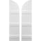 Ekena Millwork Americraft 4-Board (3 Batten) Wood Joined Board-n-Batten Shutters w/ Arch Top, ARW401BQ414X77WHH, PR ARW401BQ414X77WHH - alternate 1